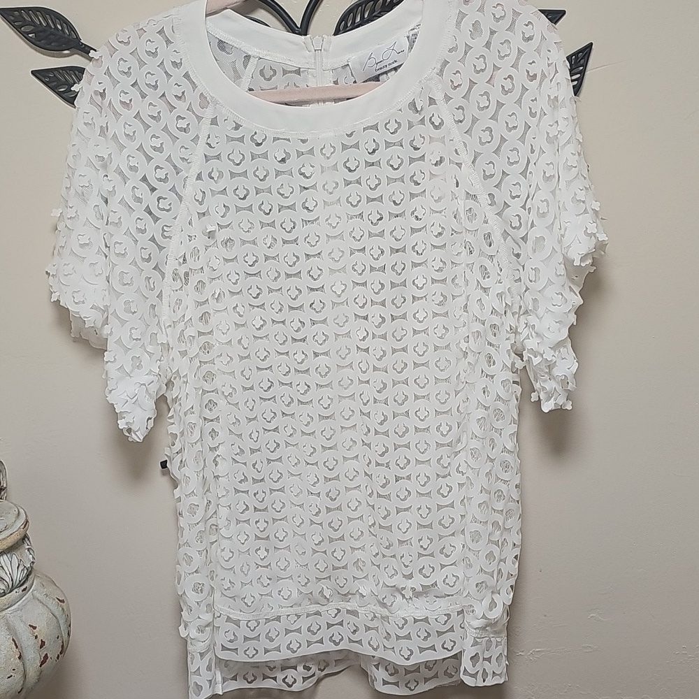 NWT Anthropologie White Lace Blouse